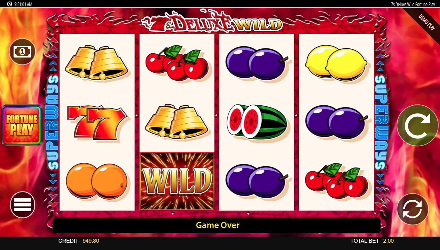 7's Deluxe Wild Fortune Play screen 3