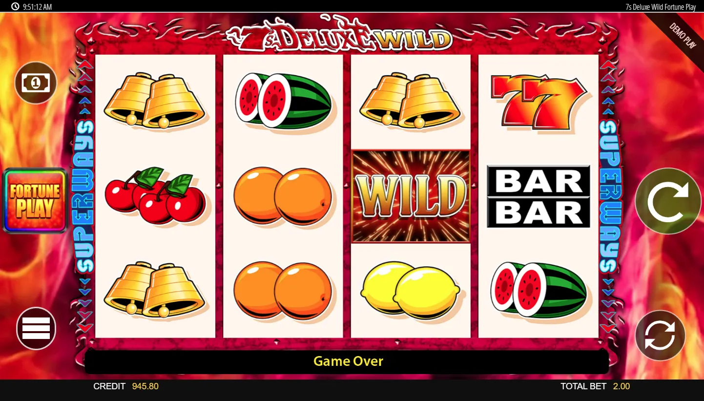 7's Deluxe Wild Fortune Play screen 4