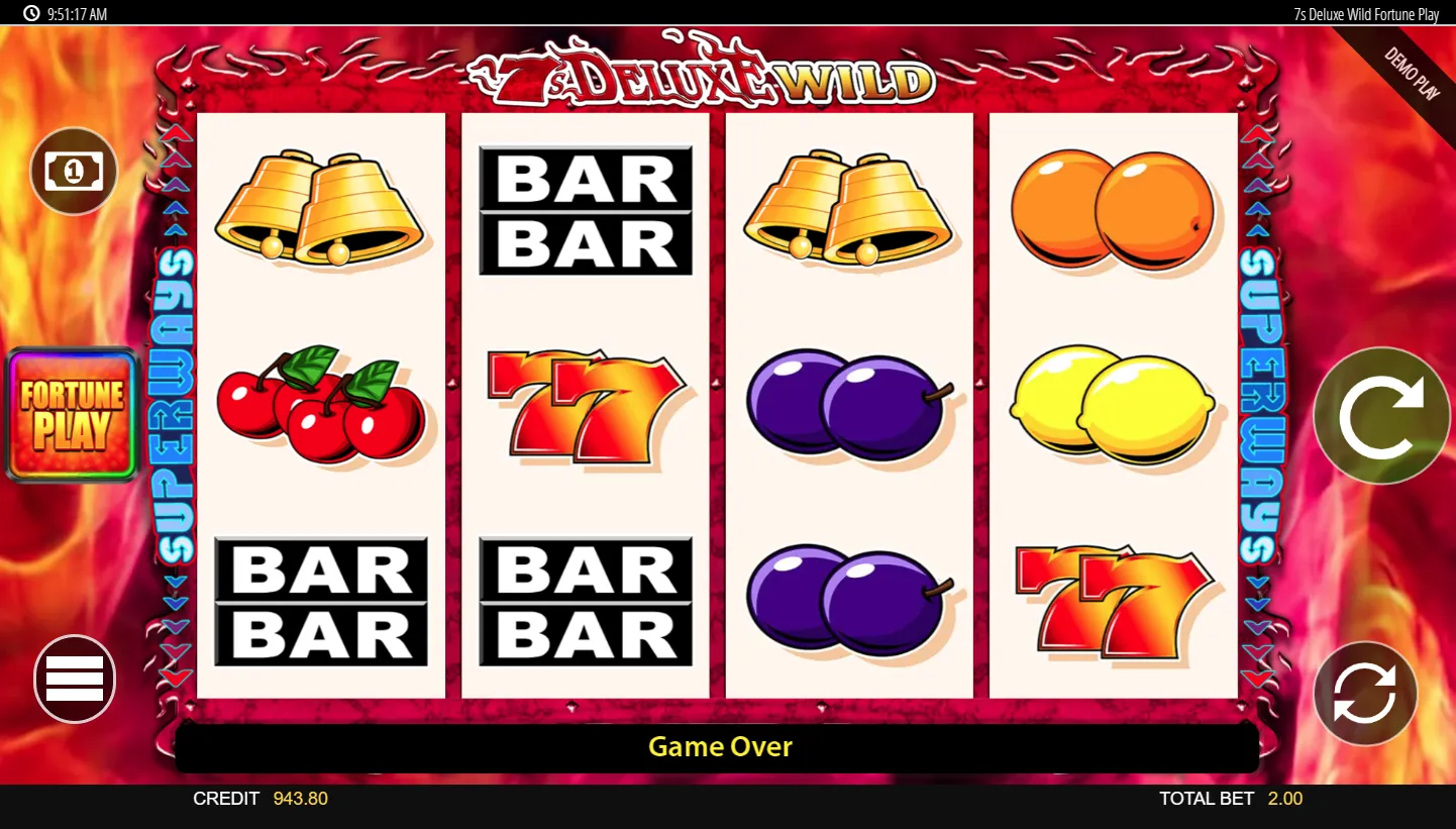 7's Deluxe Wild Fortune Play screen 5