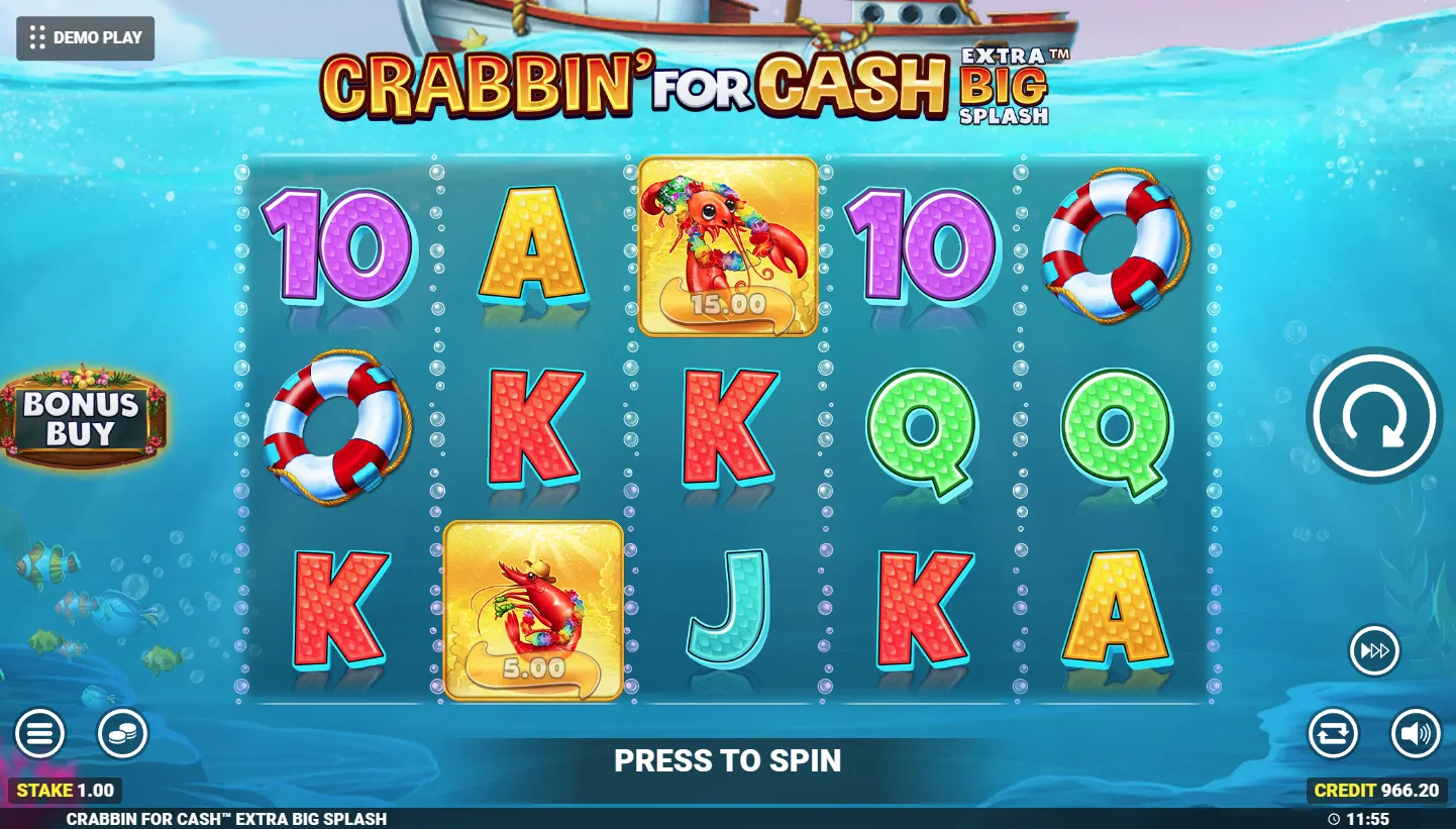 Crabbin For Cash Extra Big Splash screen 2