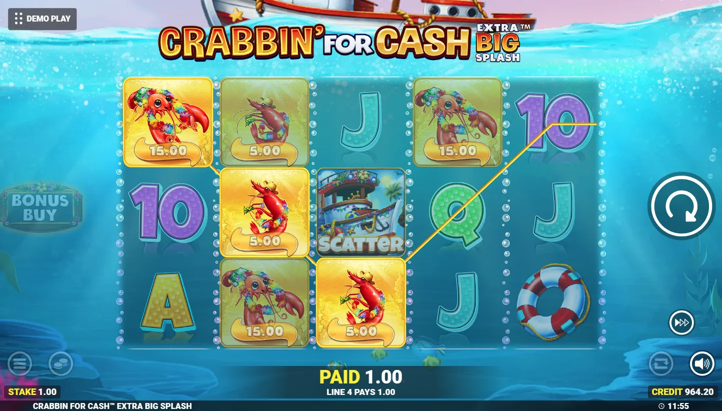 Crabbin For Cash Extra Big Splash screen 3