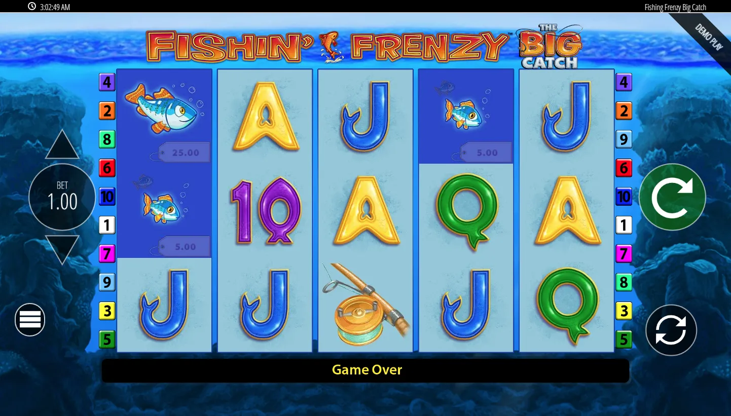 Fishin' Frenzy The Big Catch screen 2