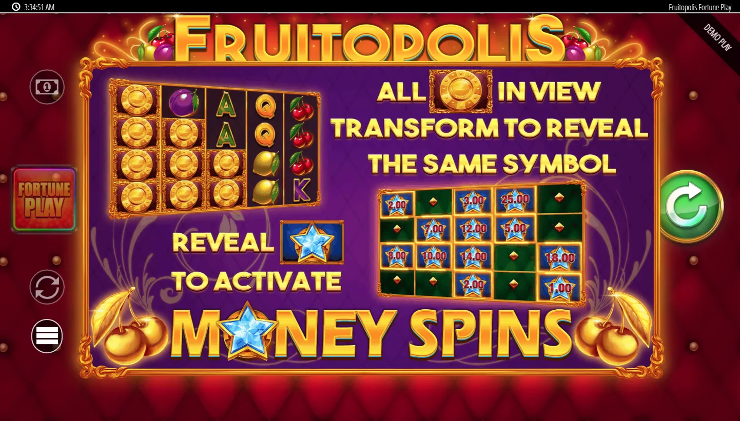 Fruitopolis Fortune Play Demo Play 