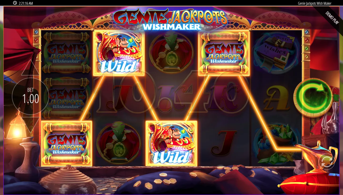 Genie Jackpots Wishmaker screen 2