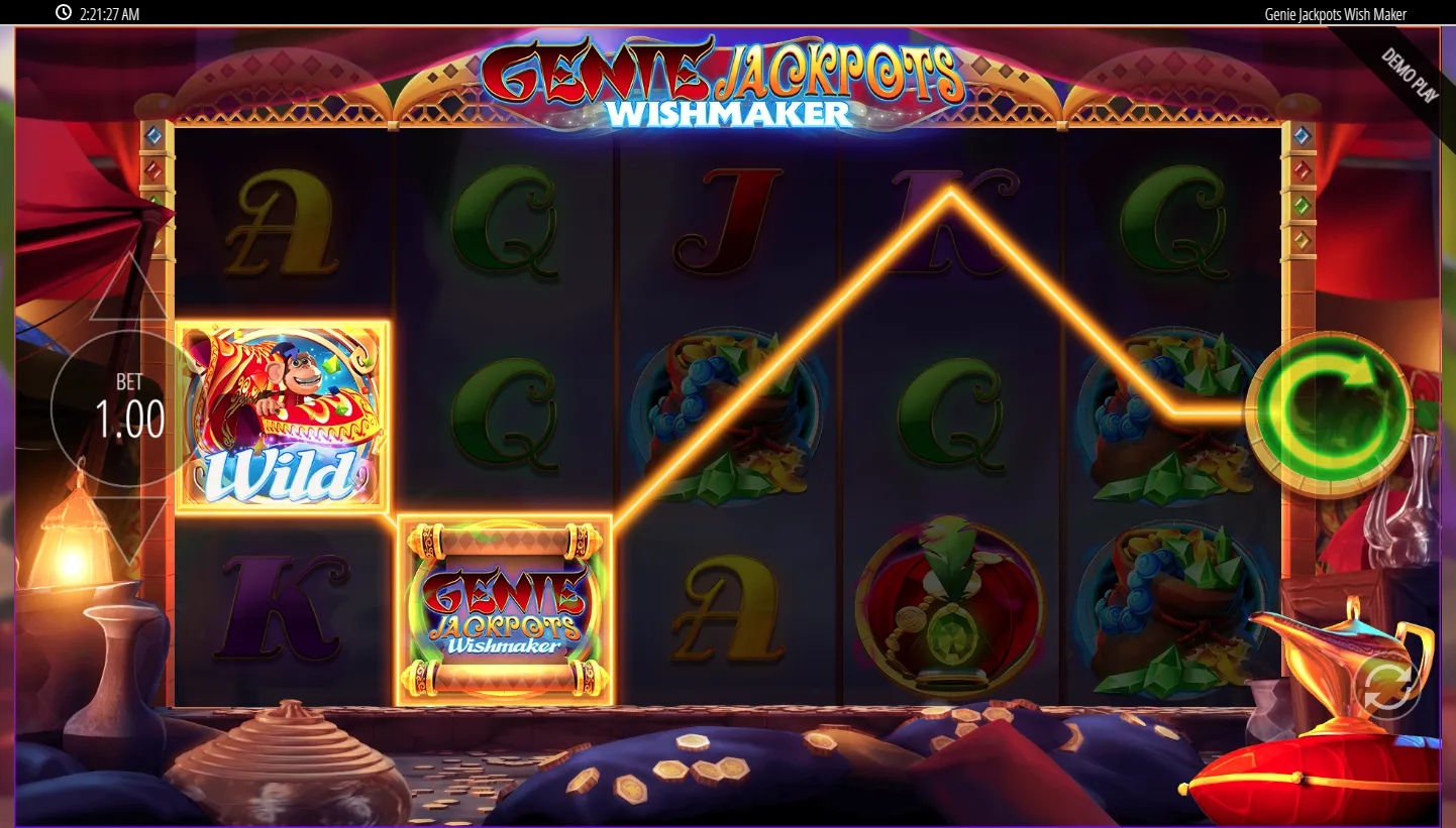 Genie Jackpots Wishmaker screen 3