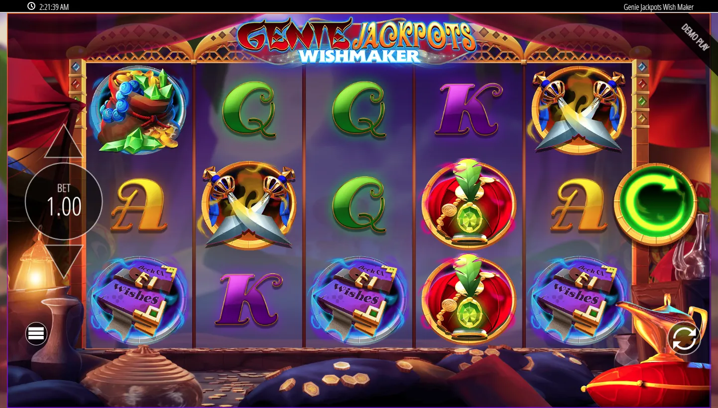 Genie Jackpots Wishmaker screen 4