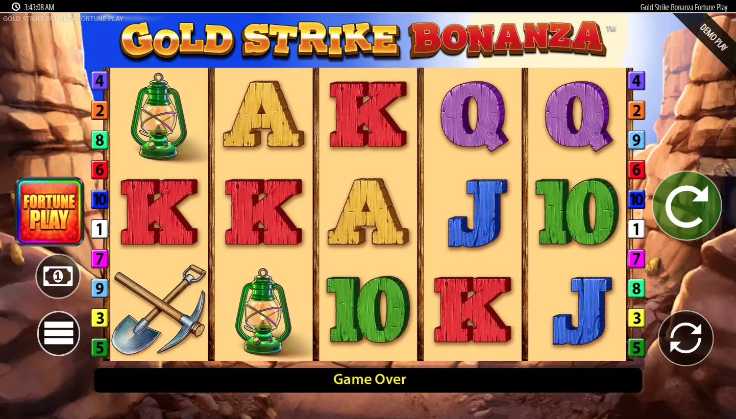 Gold Strike Bonanza Fortune Play screen 2