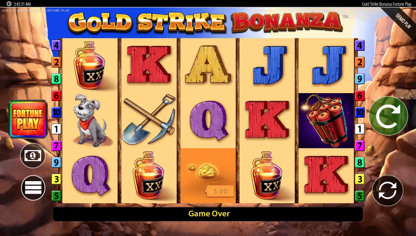 Gold Strike Bonanza Fortune Play screen 4