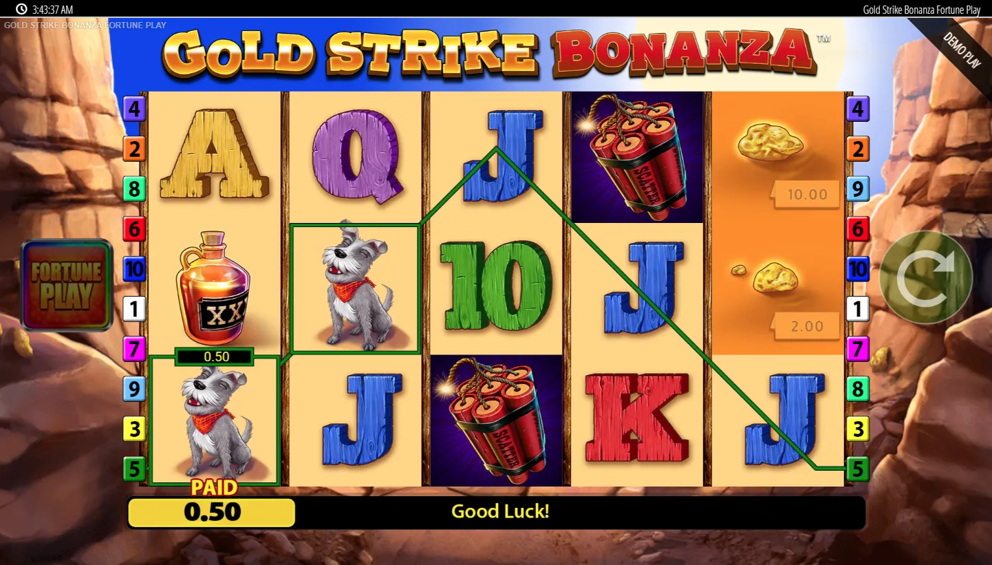 Gold Strike Bonanza Fortune Play screen 5