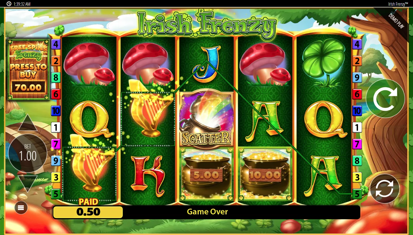 Irish Frenzy screen 2