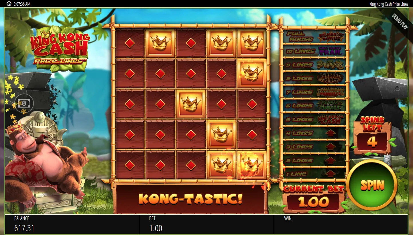 King Kong Cash Prize Lines Demo Play 