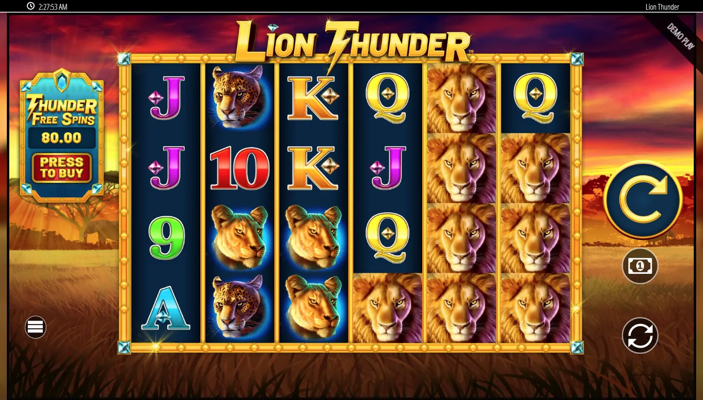 Lion Thunder screen 2