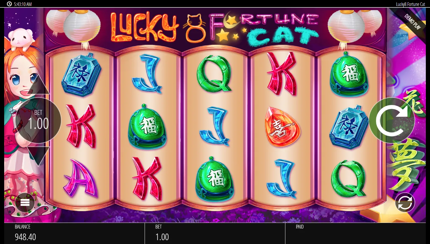 Lucky 8 Fortune Cat screen 2