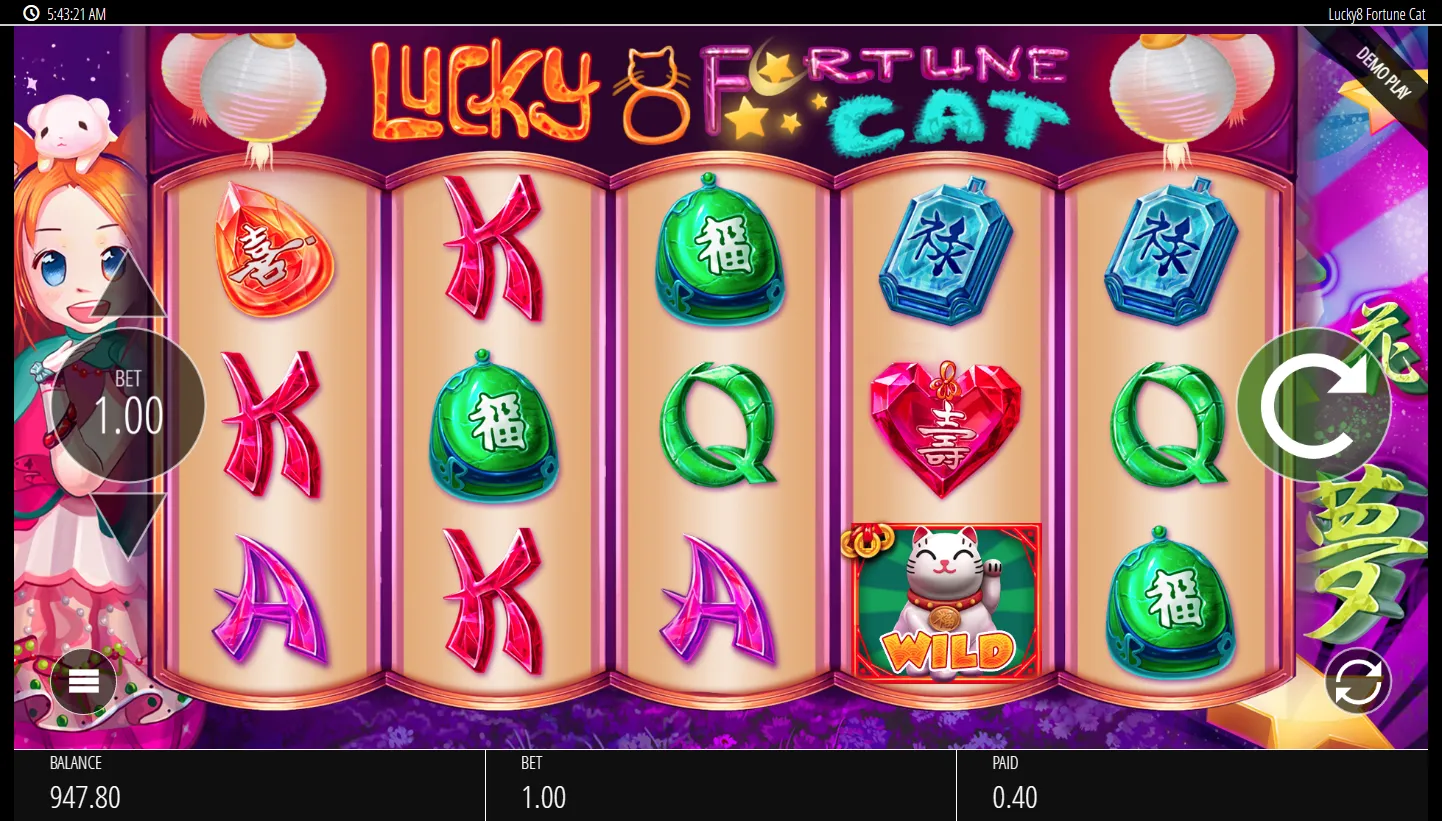 Lucky 8 Fortune Cat screen 3