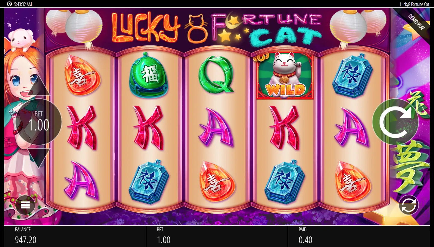 Lucky 8 Fortune Cat screen 4