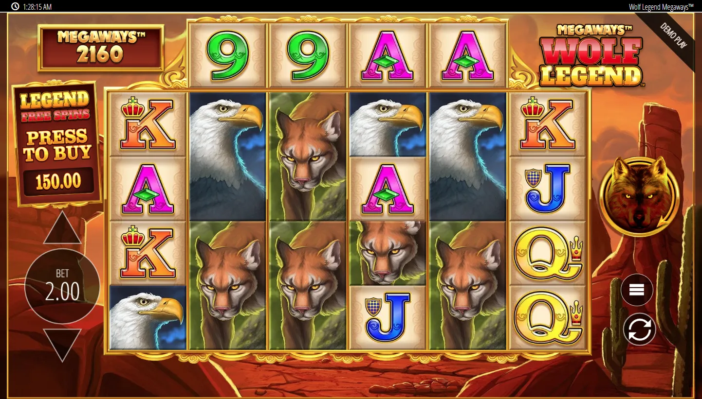 Wolf Legend Megaways screen 3