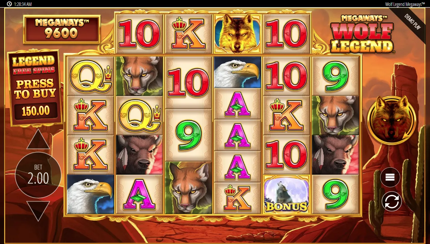 Wolf Legend Megaways screen 5