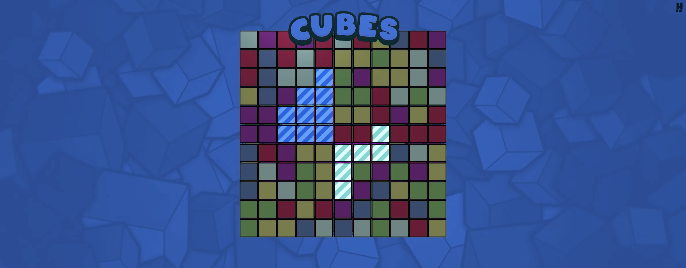 Cubes screen 2