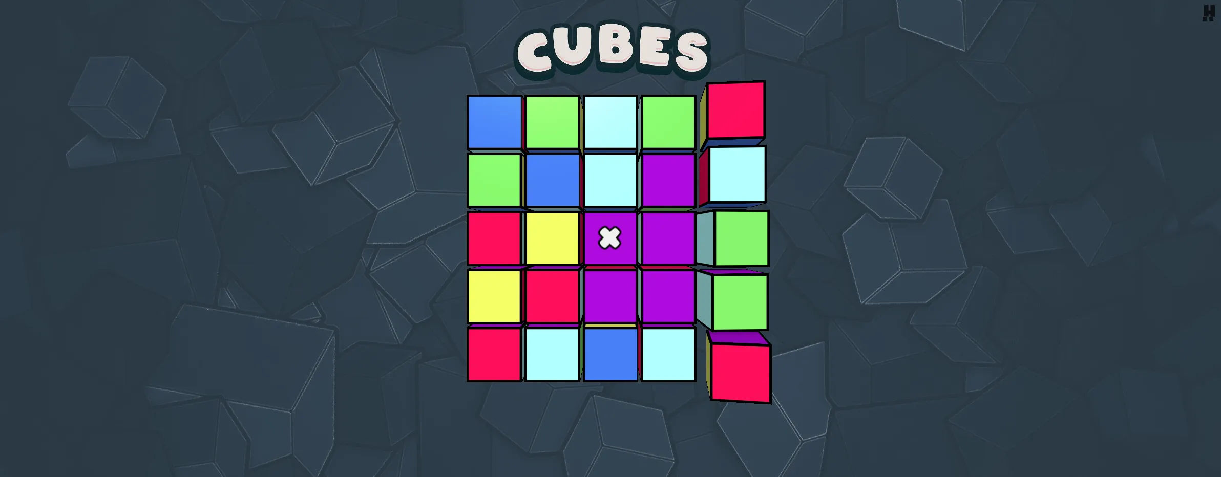 Cubes screen 4