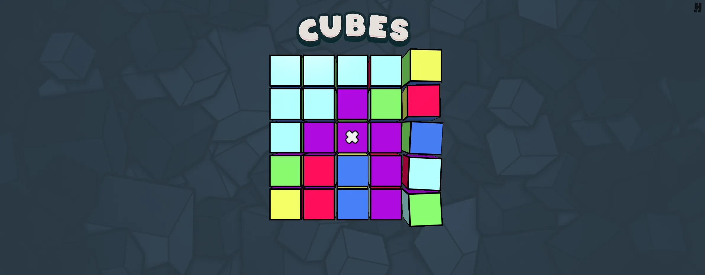 Cubes screen 5