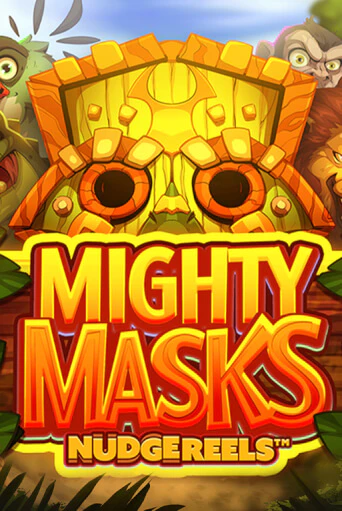 Mighty Masks Slot Game Logo by Hacksaw Gaming