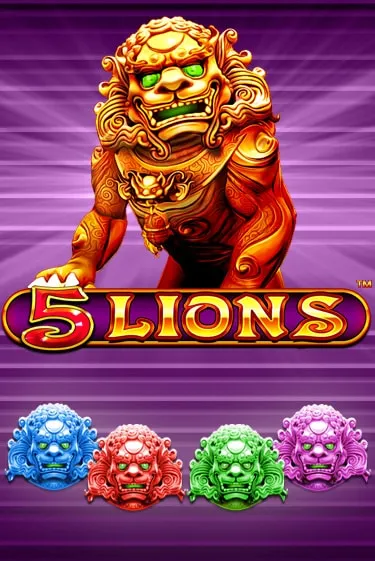 5 Lions by Pragmatic Play Slot Game Logo 