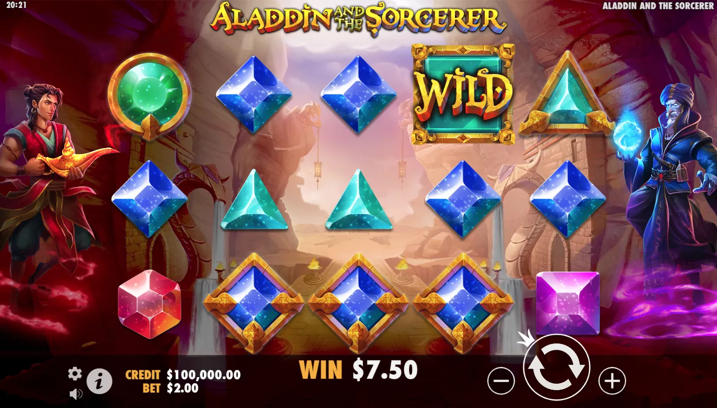 Aladdin and the Sorcerer screen 2