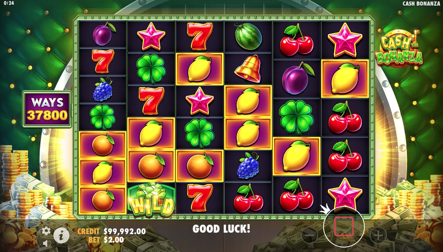 Cash Bonanza screen 2