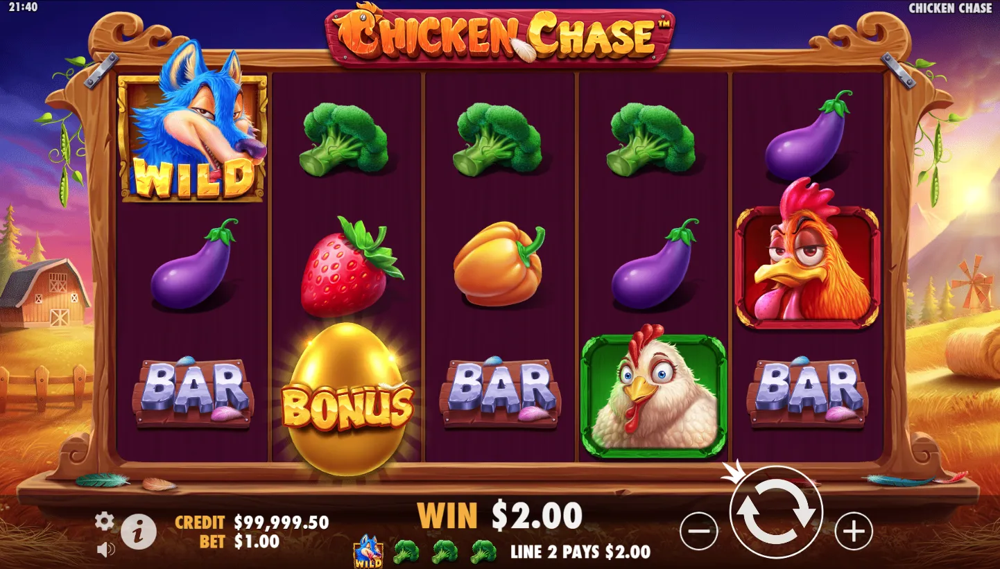 Chicken Chase screen 2