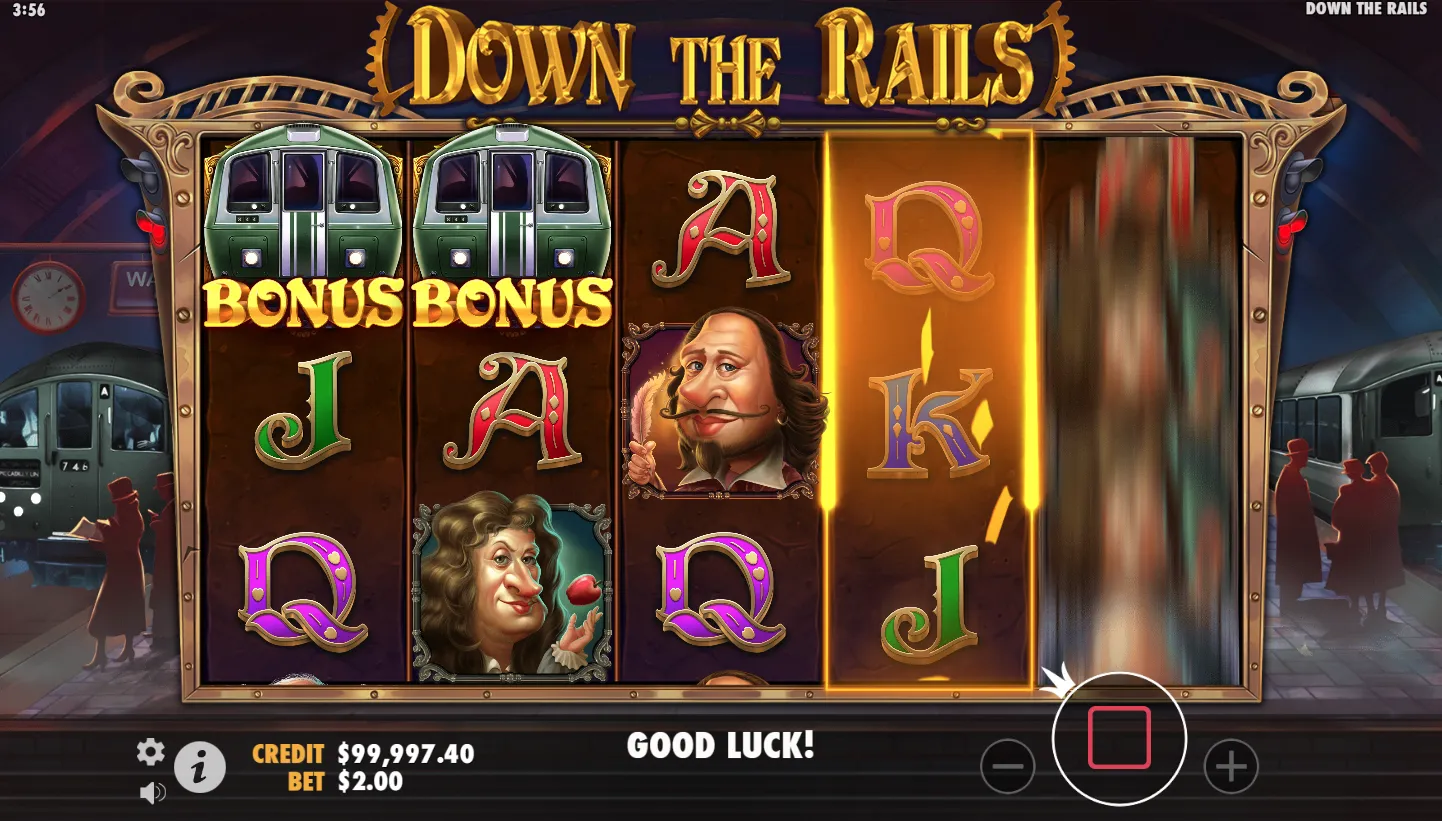 Down the Rails screen 3