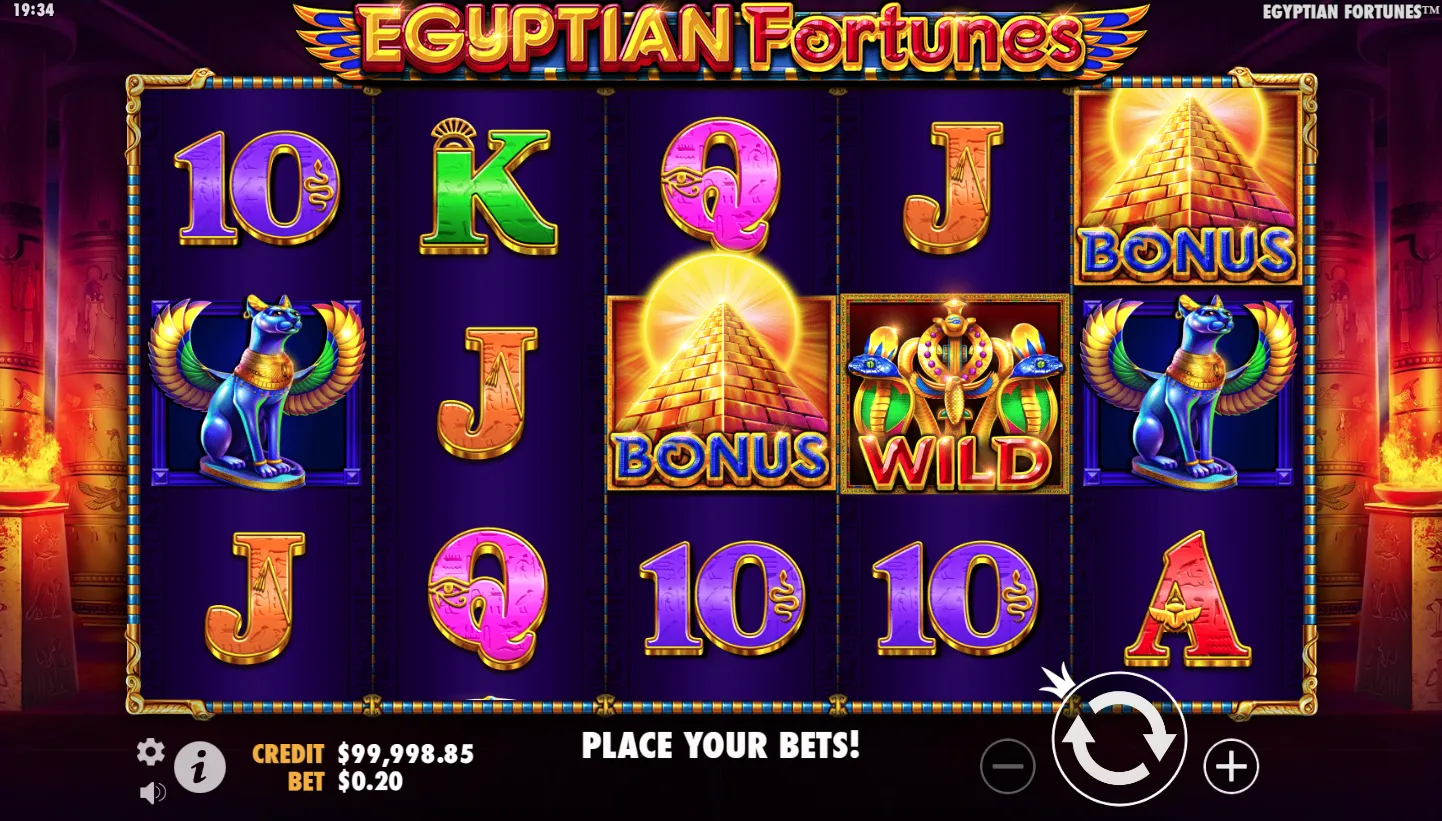 Egyptian Fortunes screen 5