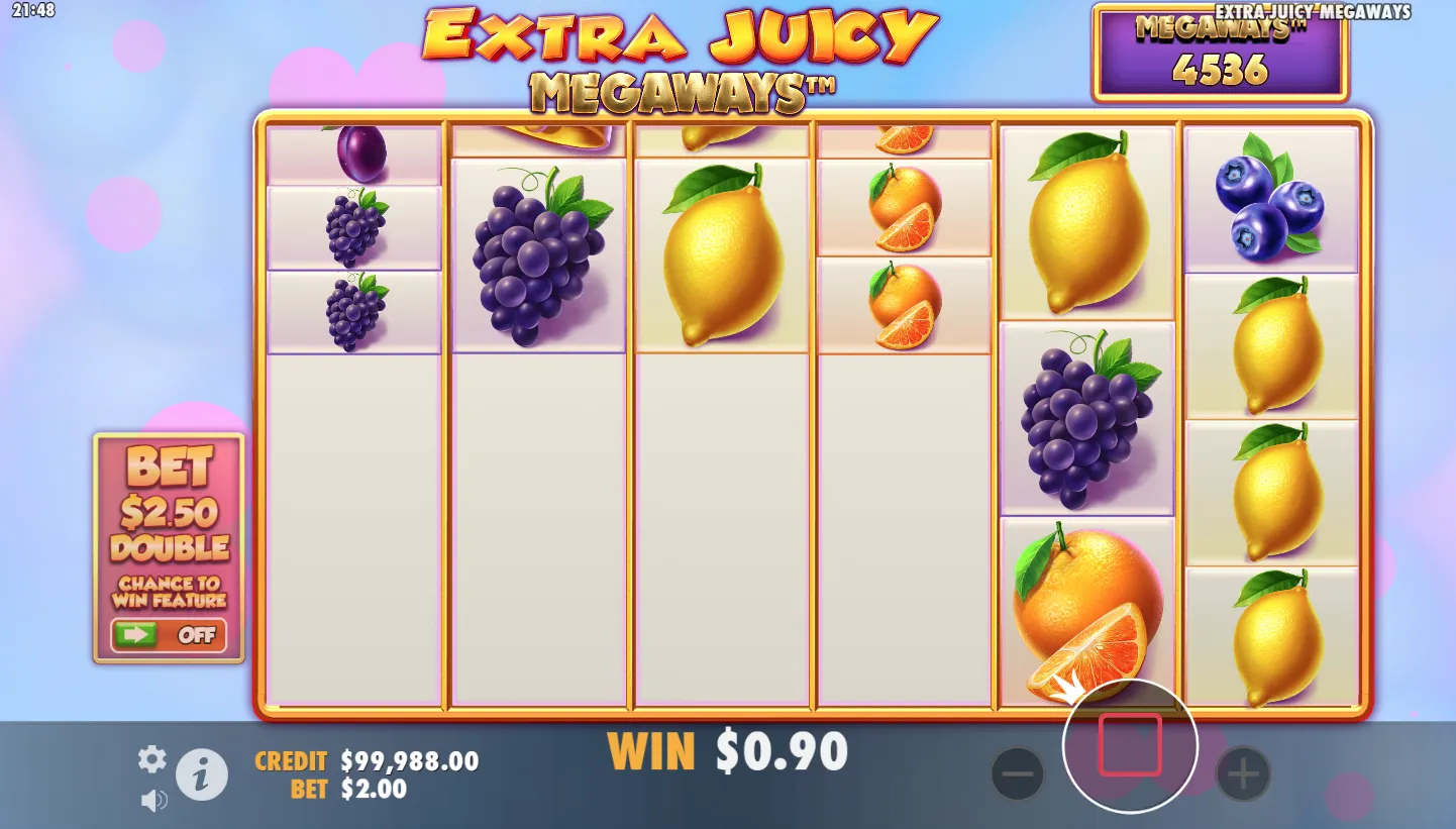 Extra Juicy Megaways screen 3