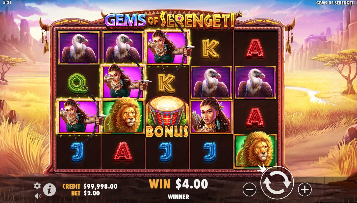 Gems of Serengeti Demo Play 