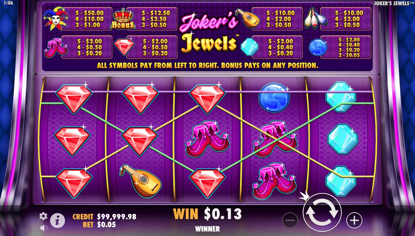 Joker's Jewels screen 2