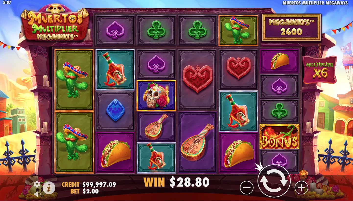 Muertos Multiplier Megaways screen 3