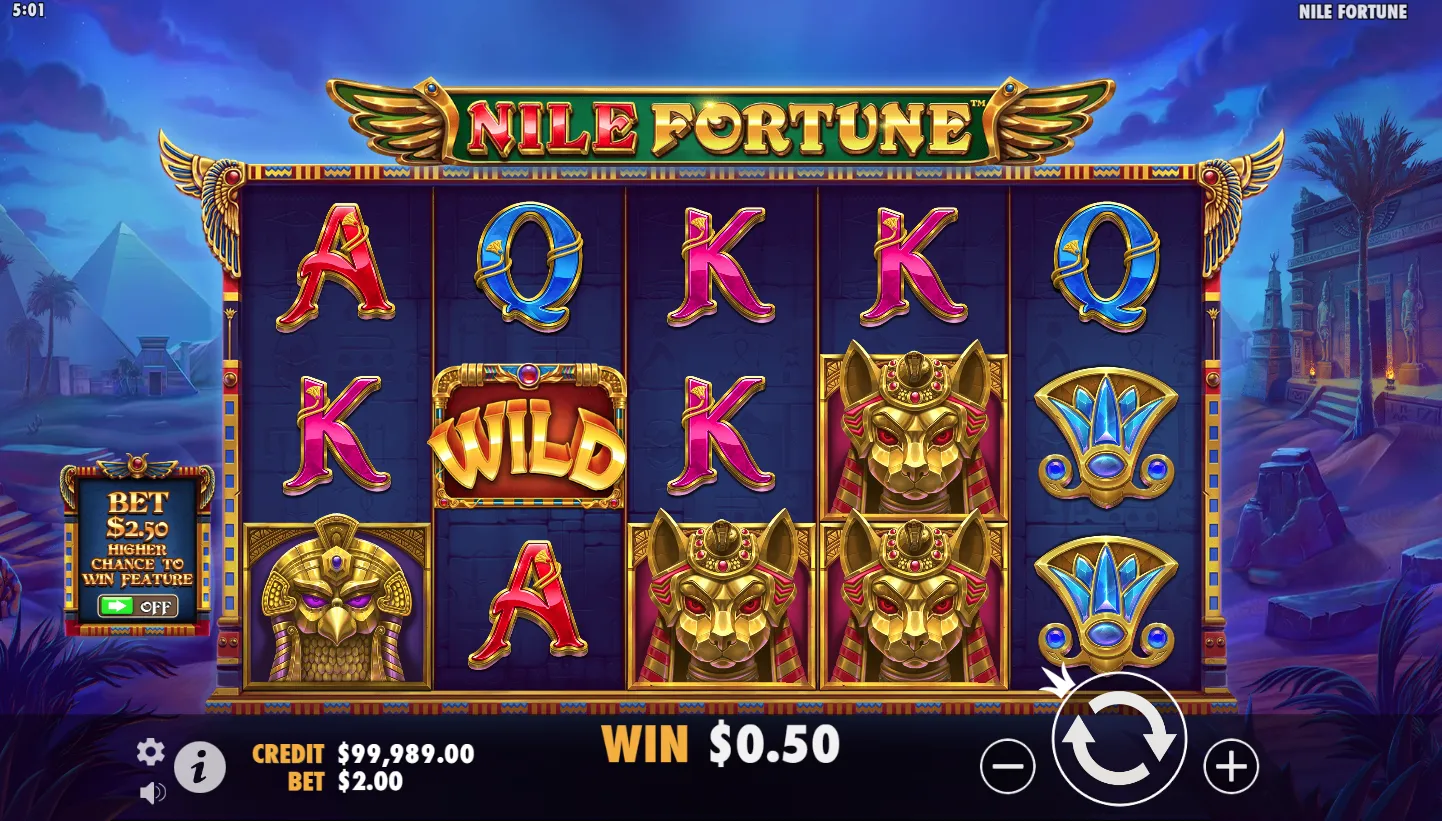 Nile Fortunes screen 3