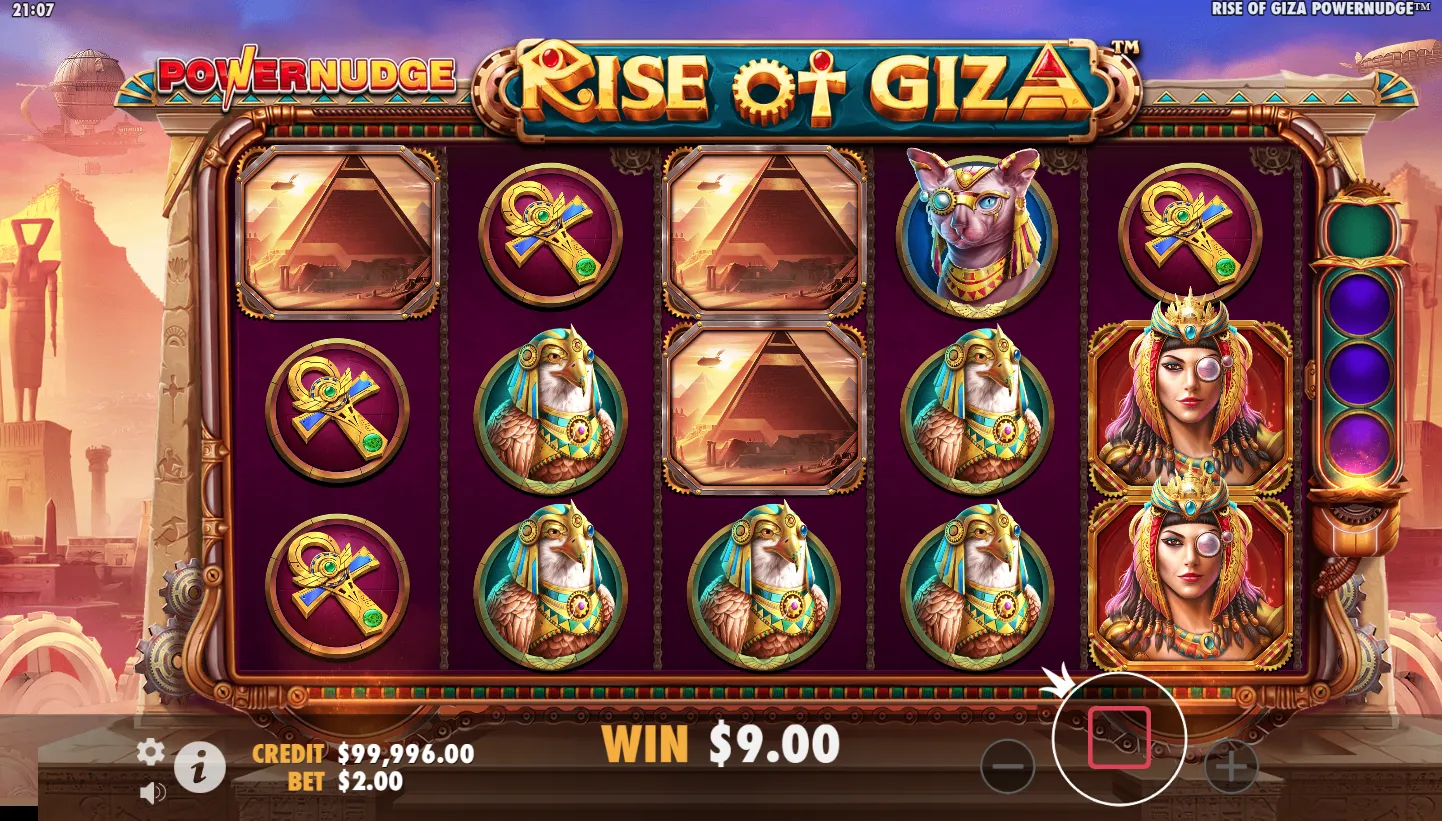 Rise of Giza PowerNudge Demo Play 