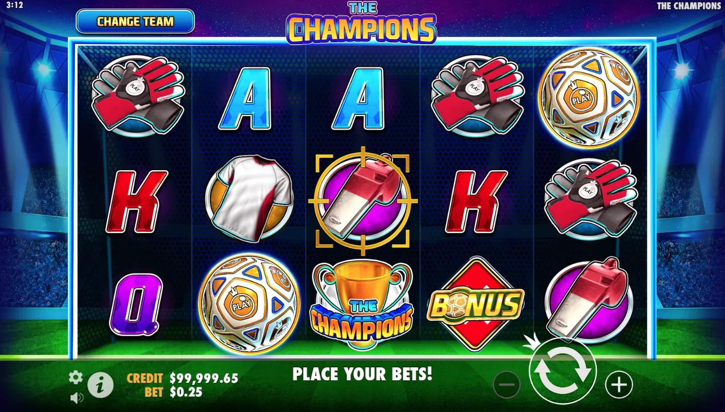 The Champions screen 2