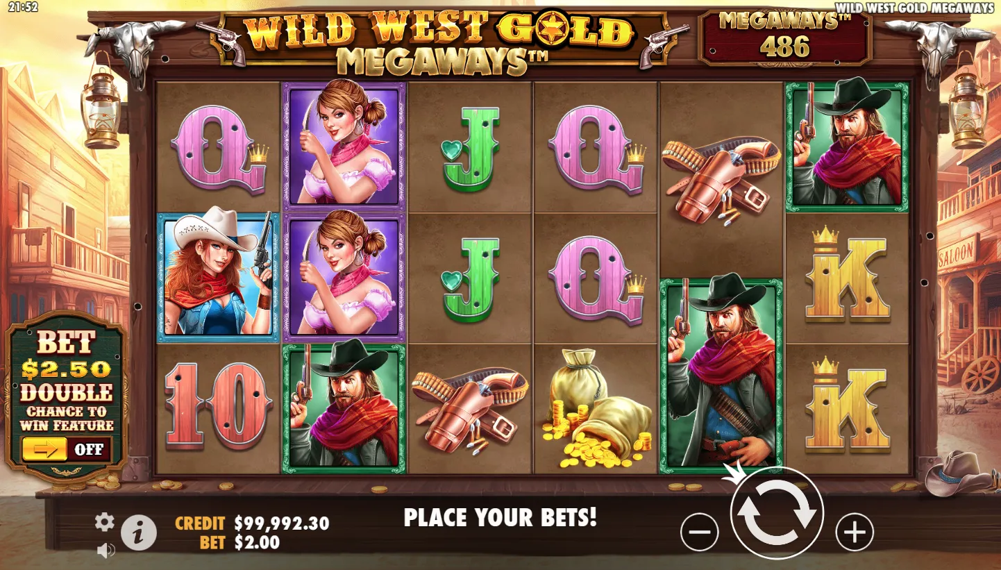 Wild West Gold Megaways screen 2