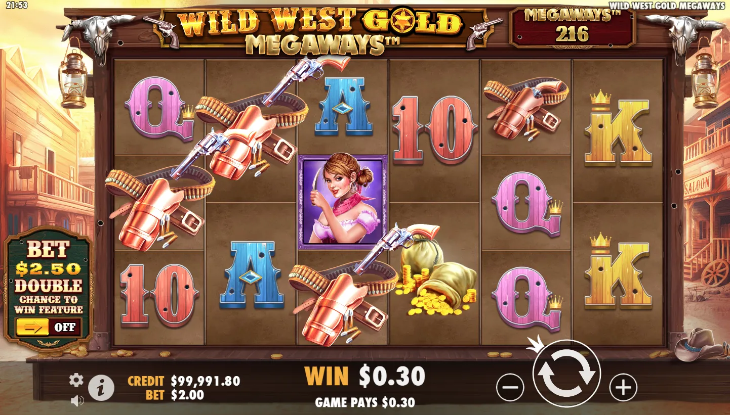 Wild West Gold Megaways screen 4