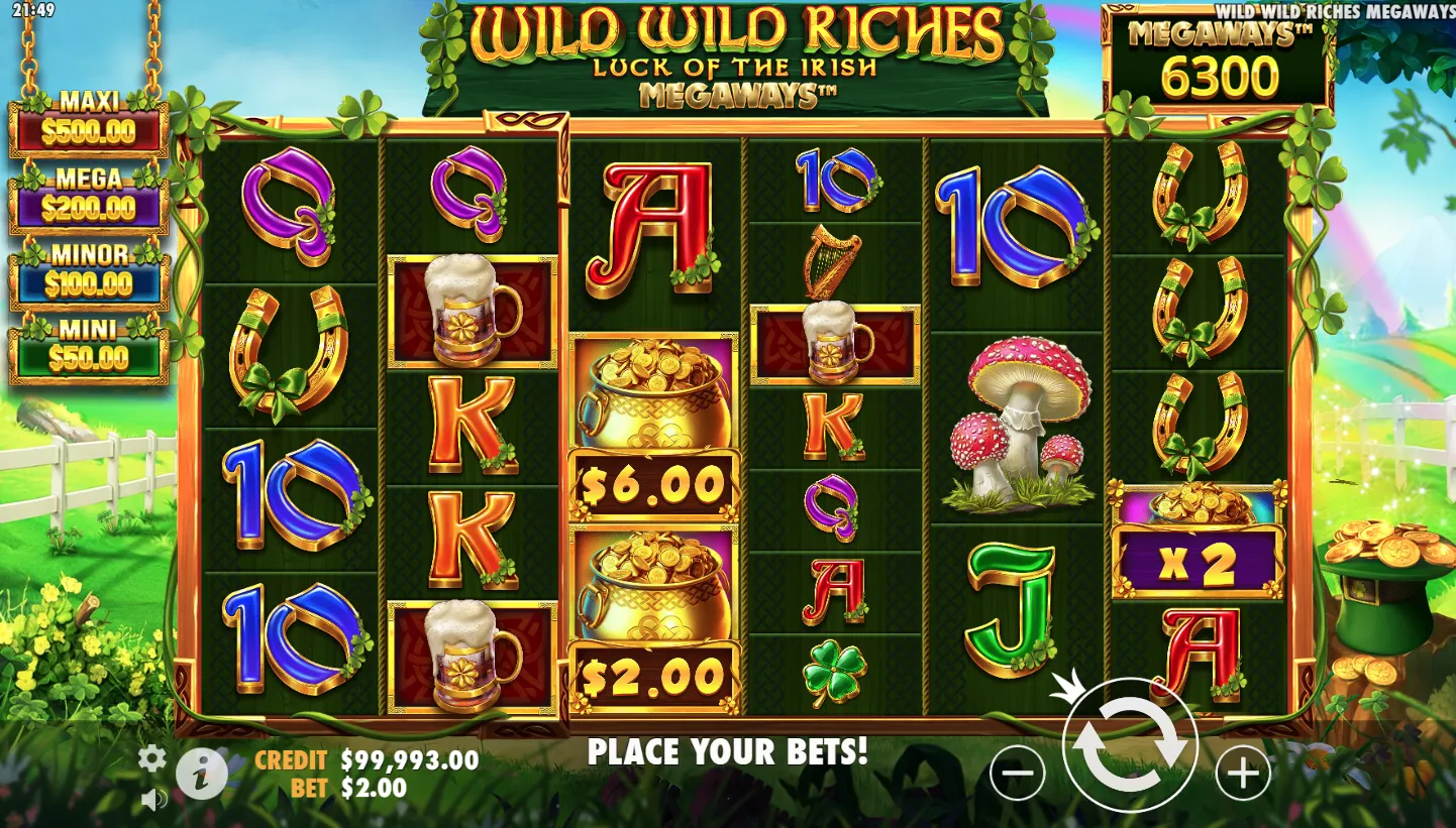 Wild Wild Riches Megaways screen 2