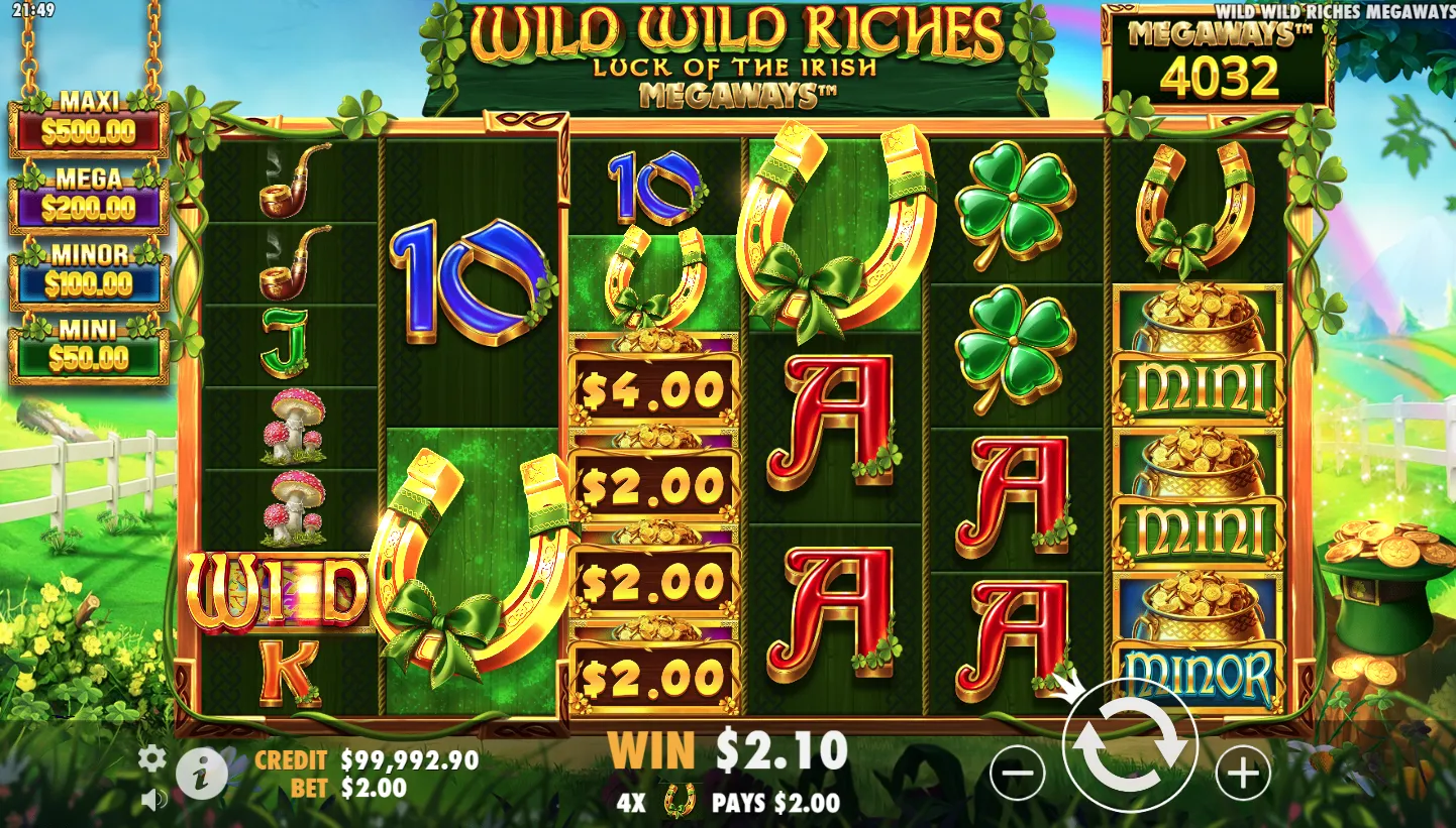 Wild Wild Riches Megaways screen 3