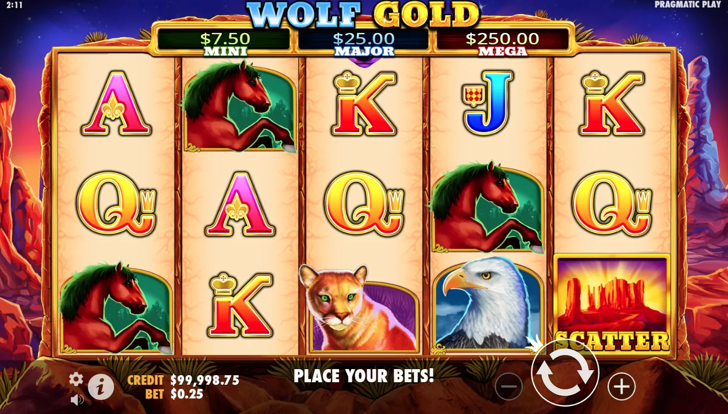 Wolf Gold screen 2