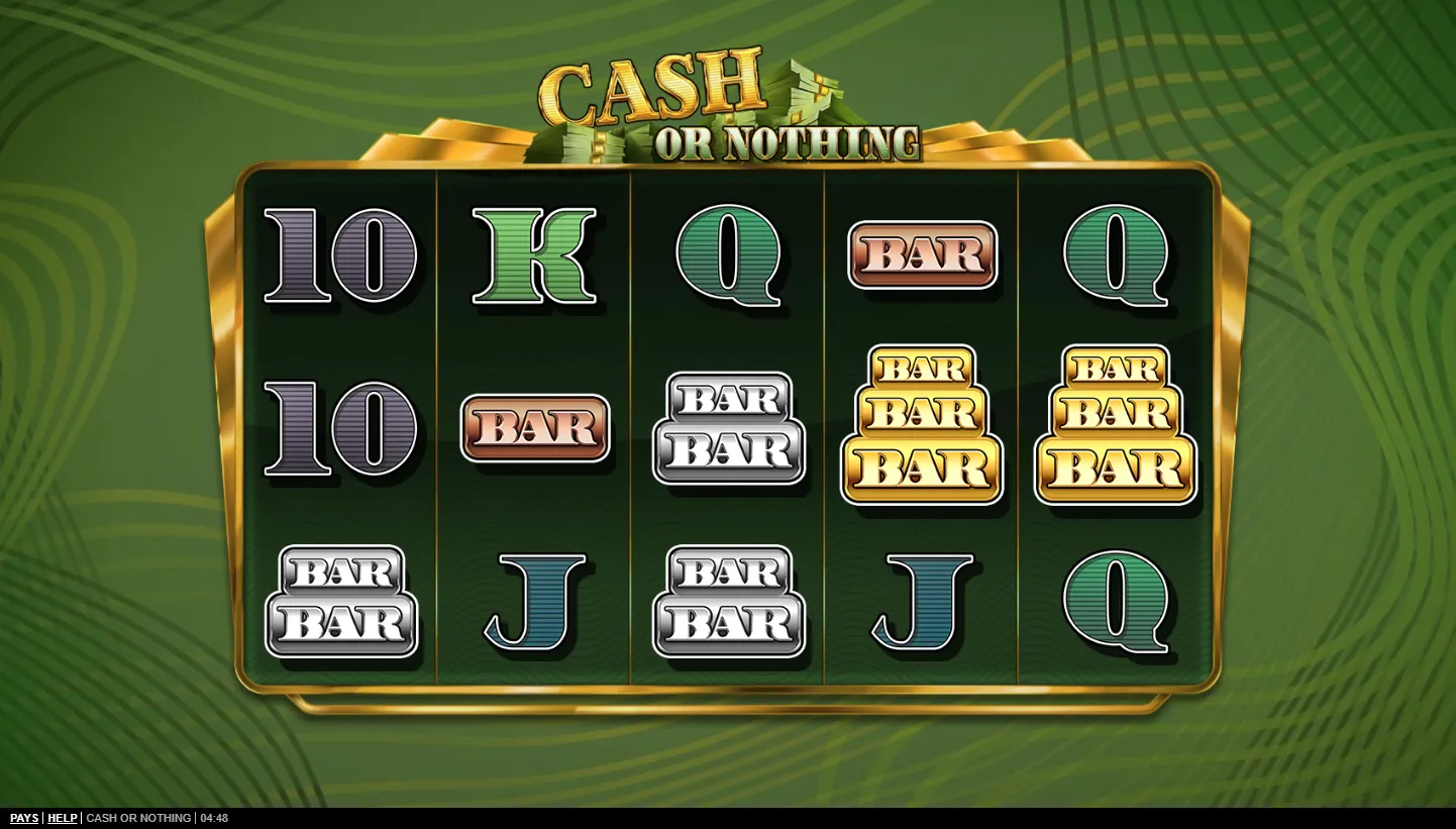 Cash or Nothing screen 2