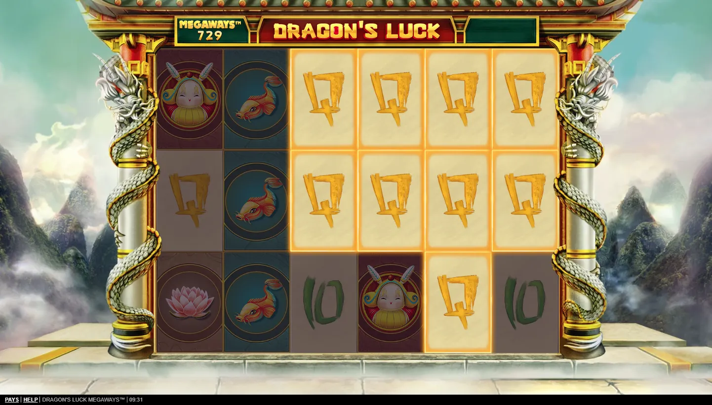 Dragon's Luck Megaways screen 2