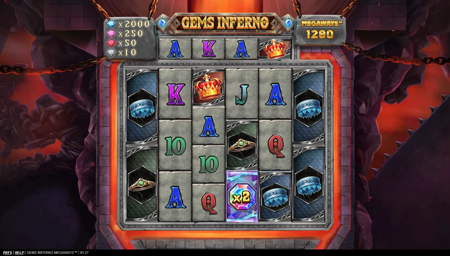 Gems Inferno Megaways screen 5