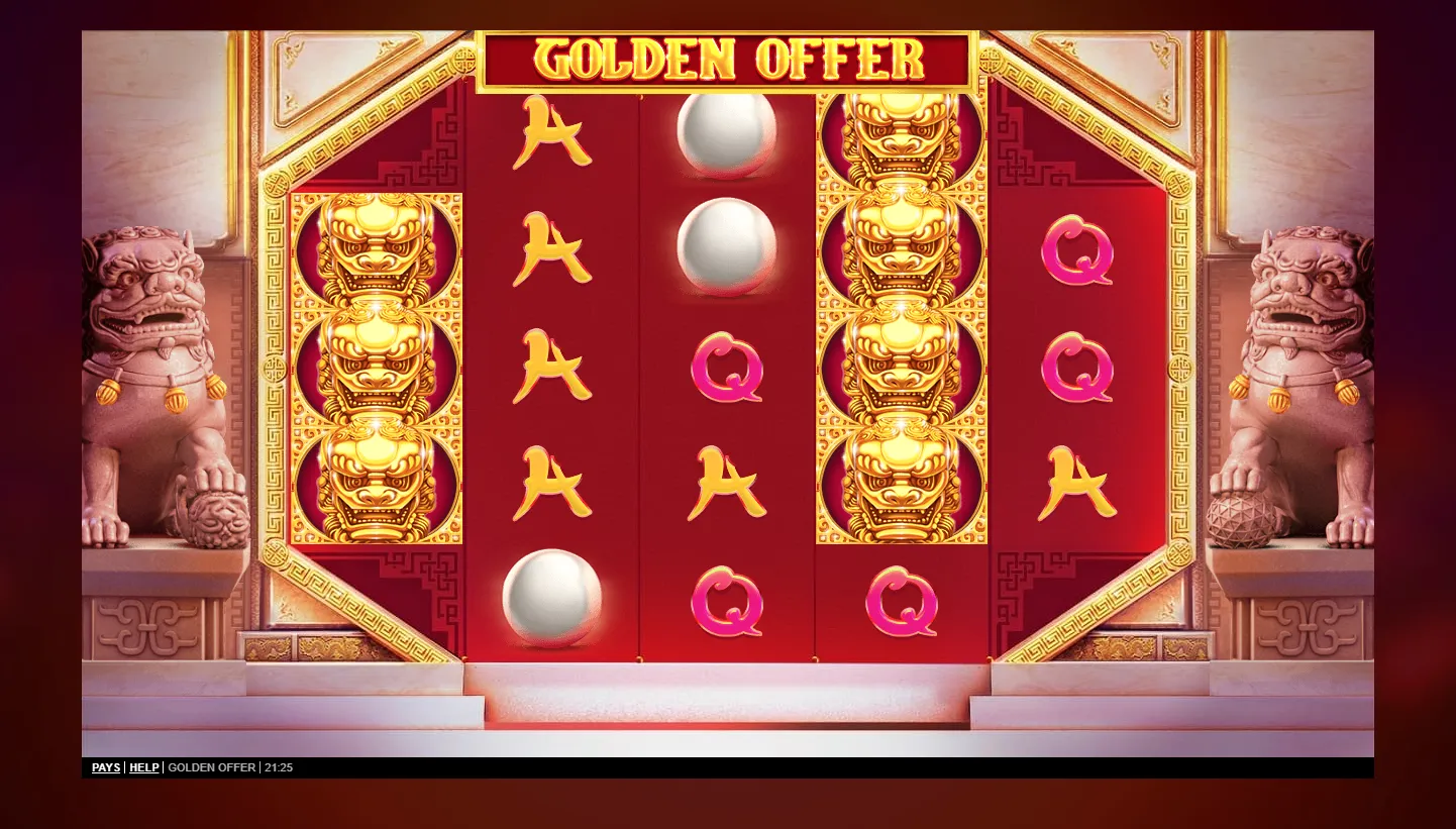 Golden Offer screen 2