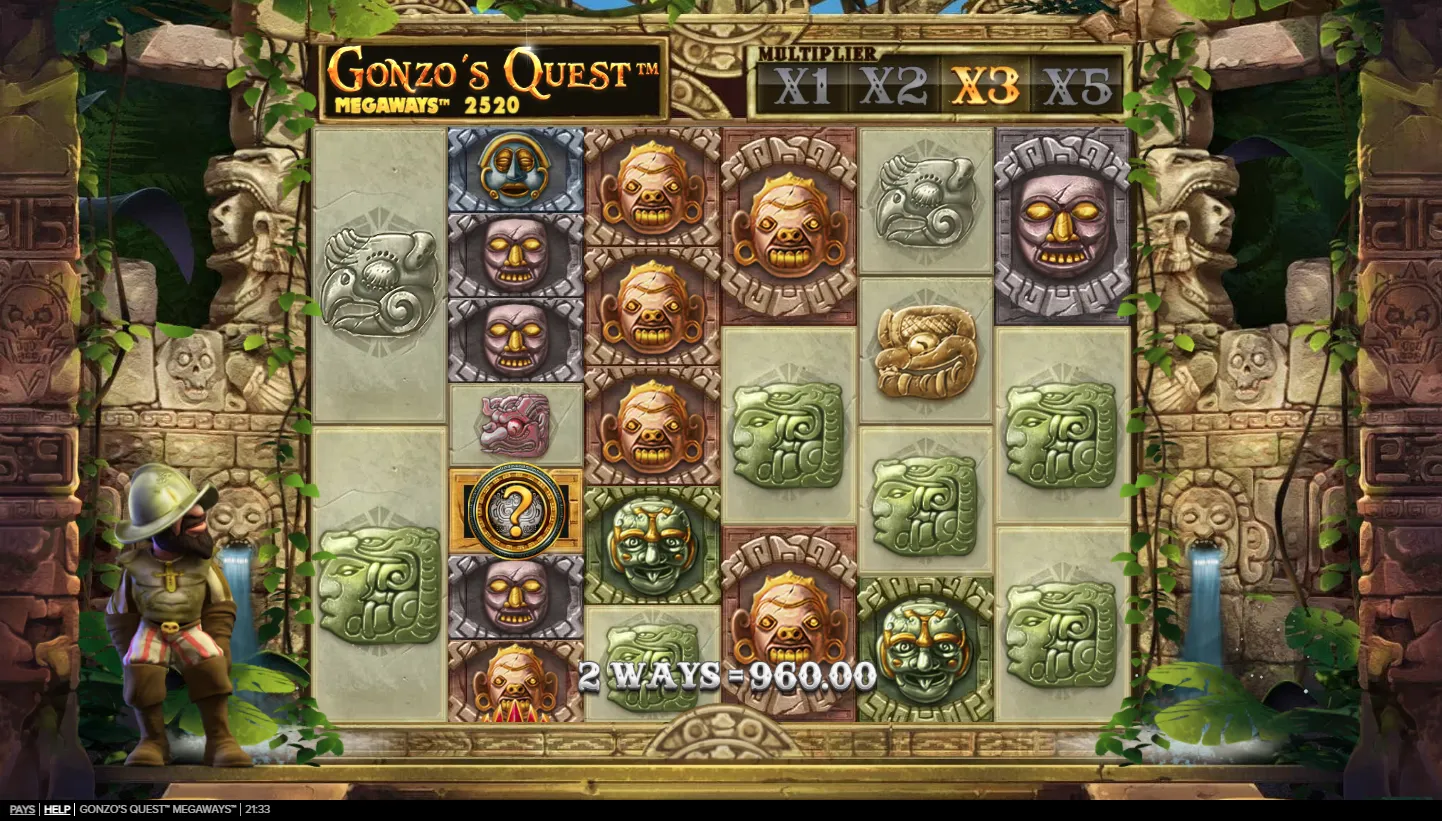 Gonzo’s Quest Megaways screen 4