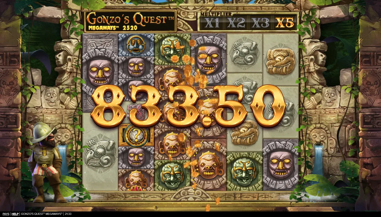 Gonzo’s Quest Megaways screen 5