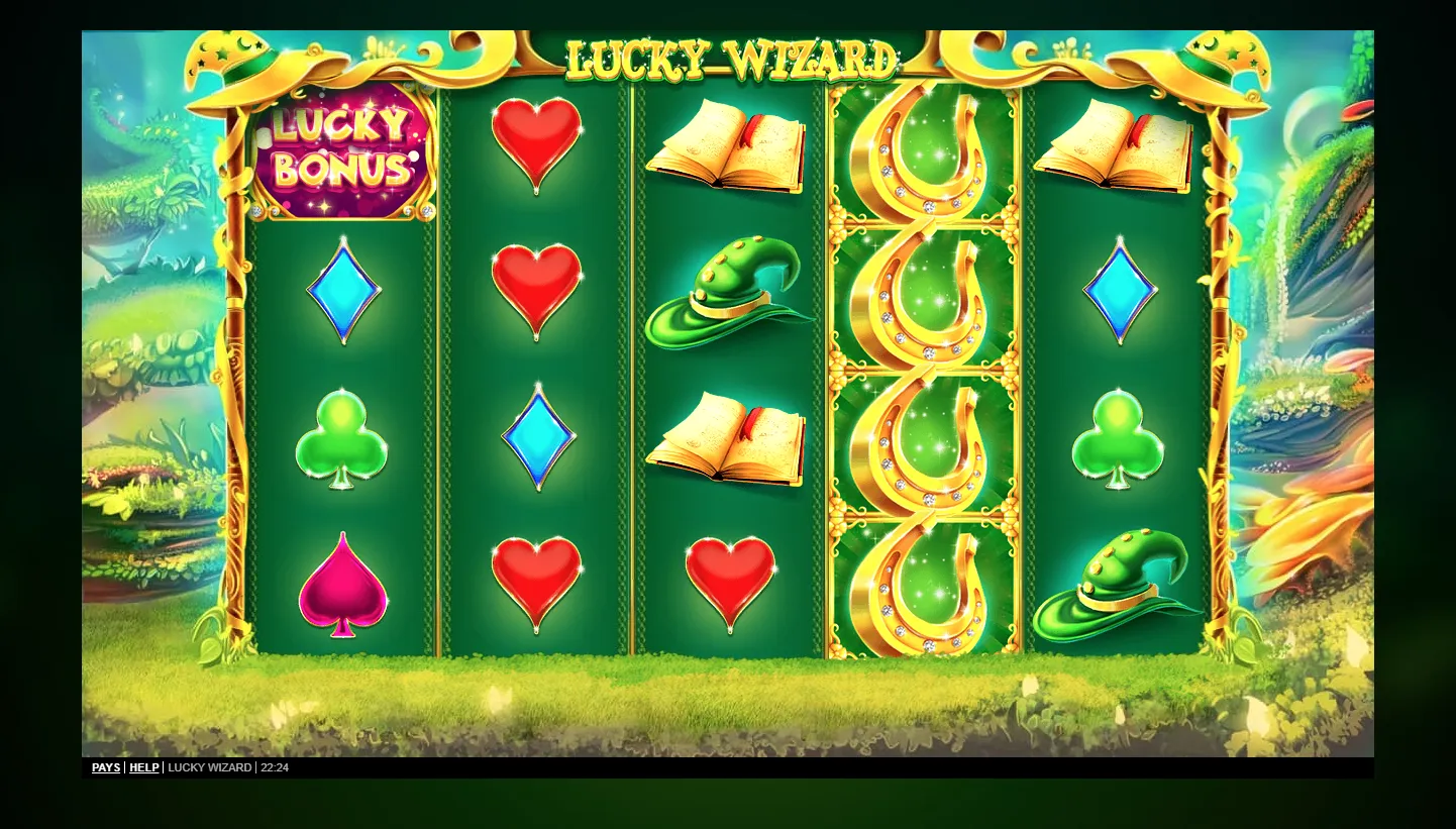 Lucky Wizard screen 2